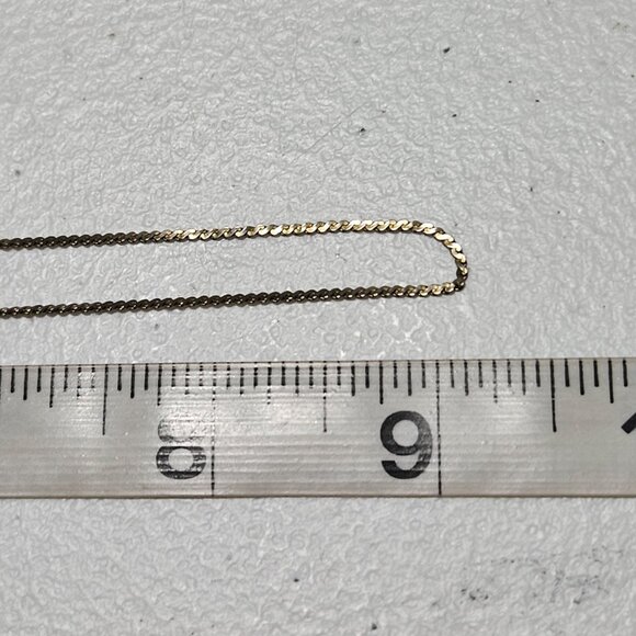 Elegant Gold Tone Braided Chain Necklace Minimalist Classic Fashion Jewelry - Picture 5 of 5